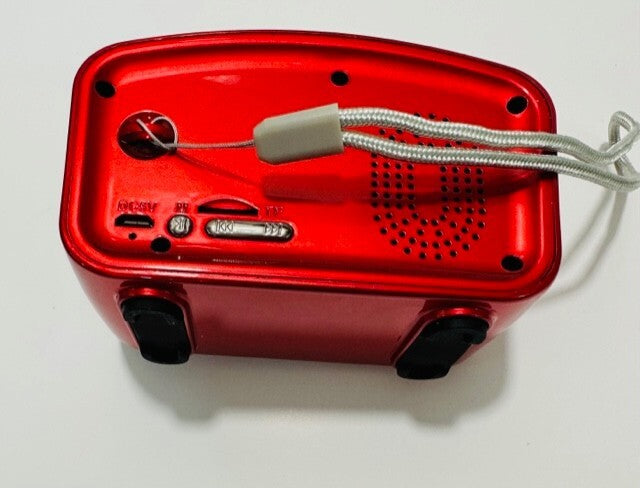 Retro Radio R919 Bluetooth Speaker, Portable Mini Radio, FM Radio AUX, Red