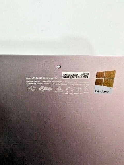 ASUS ZENBOOK UX330UA BACKCASE