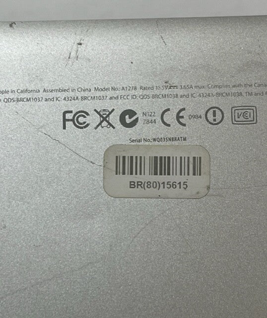 Apple MacBook Pro 13" Unibody A1278 2010 Bottom Case