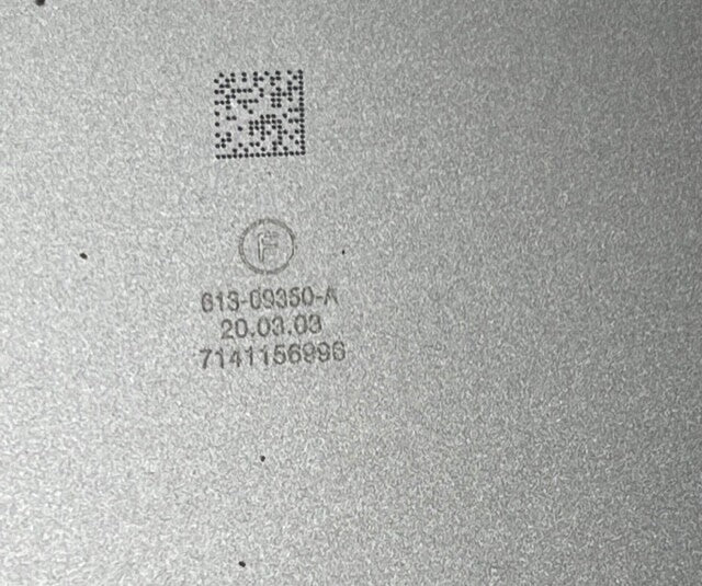 Apple MacBook Pro 13" A2159 Space Grey Bottom Case