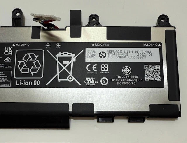 Genuine HP Battery WP03XL 51.3Wh For HP Elitebook X360 1040 G9 (Used)