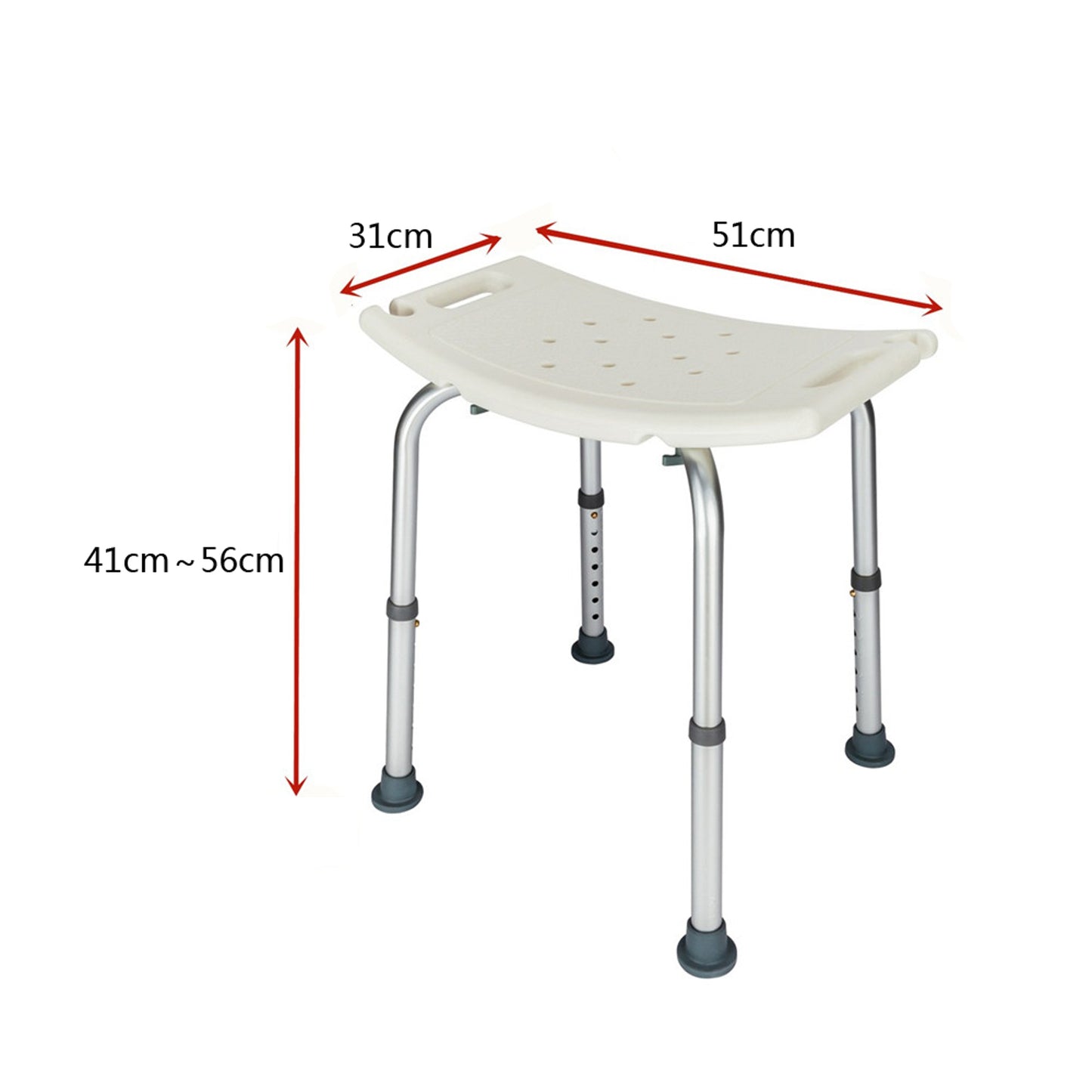 Bath Chair White 1.35MM Simple Bath Chair