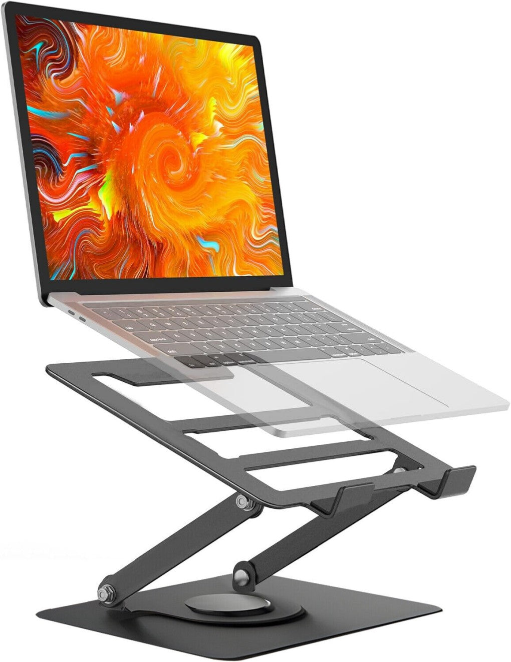 360Â° Metal Portable Laptop Tablet Stand Riser Bracket Adjustable Holder For Desk