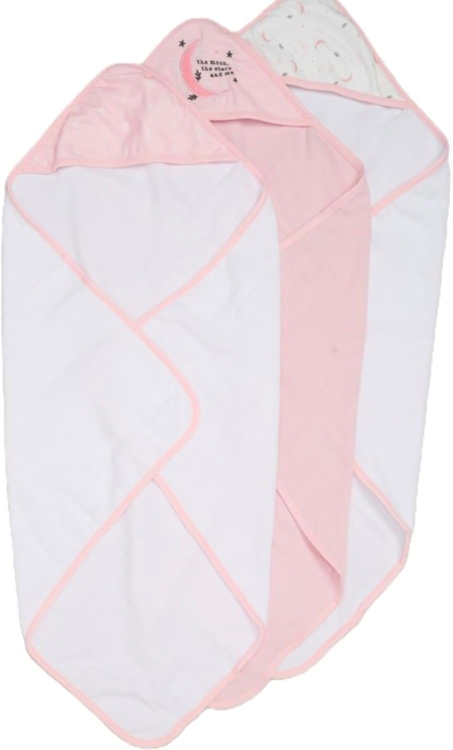 Rock-a-Bye Baby Boutique Bath Time Set, 3 Hooded Towels and 3 Washcloths