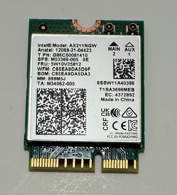 Genuine HP EliteBook X360 1040 G9 Laptop WiFi CARD AX211NGW