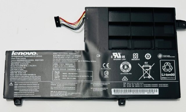 Genuine  Lenovo Battery L14L2P21 For Yoga 500 500-151BD 500-15ISK 30Wh