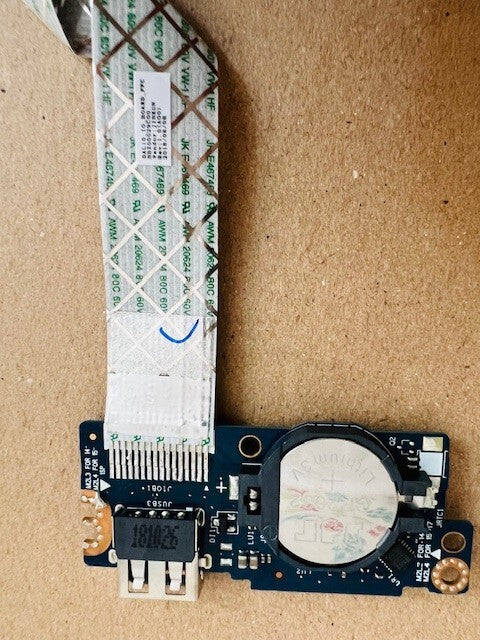 Genuine Dell Inspiron 14 3480 USB Port SD Card Reader Board LS-G711P  Flex Cable