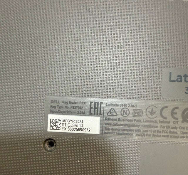 DELL Latitude 3140 2-in-1 Bottom Case Grey 05816G