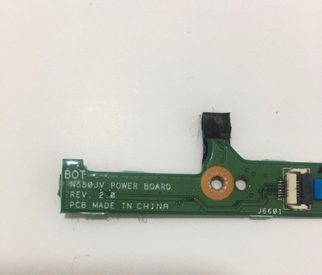 Genuine Asus N550JV Power BOARD PCB  With Flex Cable 60NB00K0-BN1030