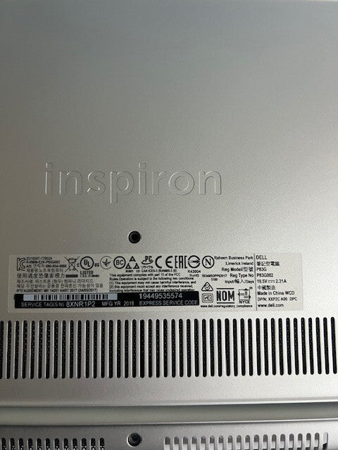 DELL Inspiron 13 7380 Bottom Case