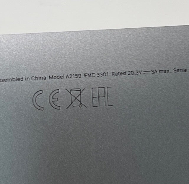 Apple MacBook Pro 13"  A2159  Space Grey Bottom Case