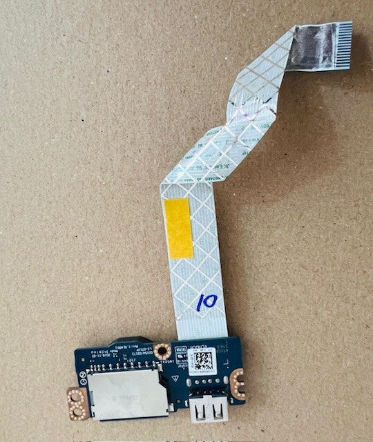 Genuine Dell Inspiron 14 3480 USB Port SD Card Reader Board LS-G711P  Flex Cable
