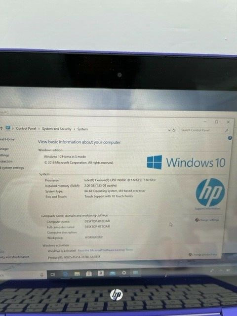 HP stream X360 11-aa050sa Intel Celeron N3060 1.60GHz 2GB 32GB EMMC Motherboard