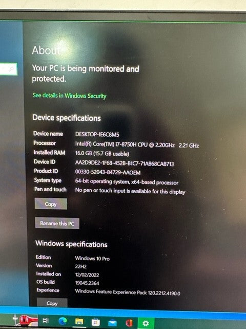 Dell/Toshiba 512GB M.2 NVMe KXG60ZNV512G 0KP8C4, DELL XPS 9570 With Win 10 Pro