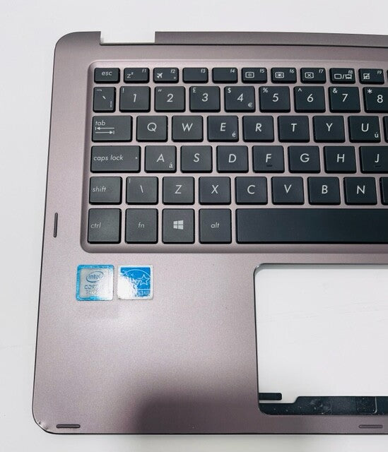 ASUS ZENBOOK UX360C  PALMREST KEYBOARD UK LAYOUT WITH CORE I5 STICKER