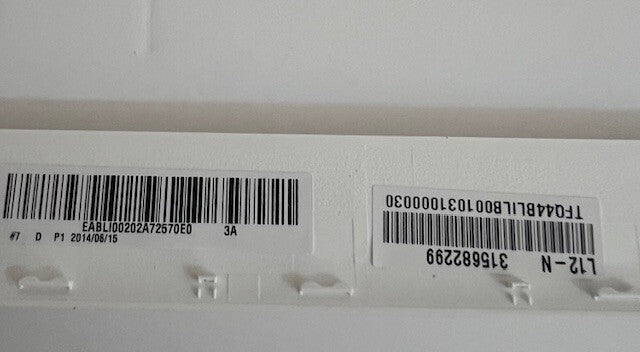 Genuine Toshiba Satellite L50-B-1QU Front  Bezel Trim White P/N A000291100