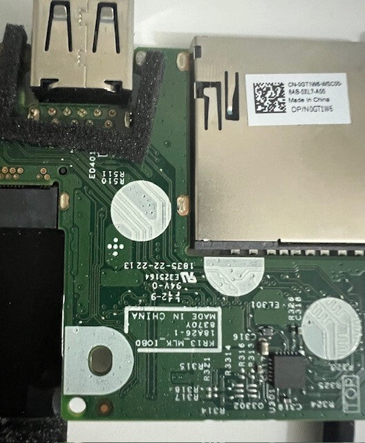 DELL Inspiron 13 7380 SD Card and USB Board CN-0GT1W6 WSC00-BAB With Cable