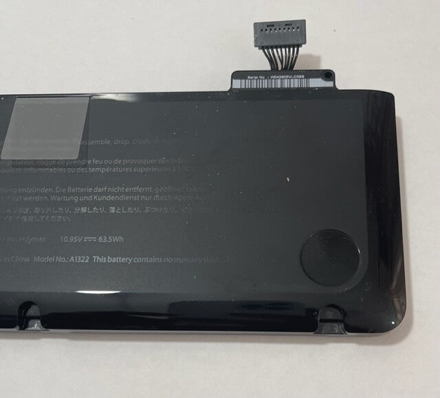 Genuine Apple MacBook Pro 13" Unibody  A1278  2010  Battery A1322