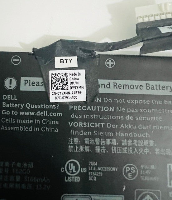 DELL Inspiron 13 7380 38Wh Battery P62GO