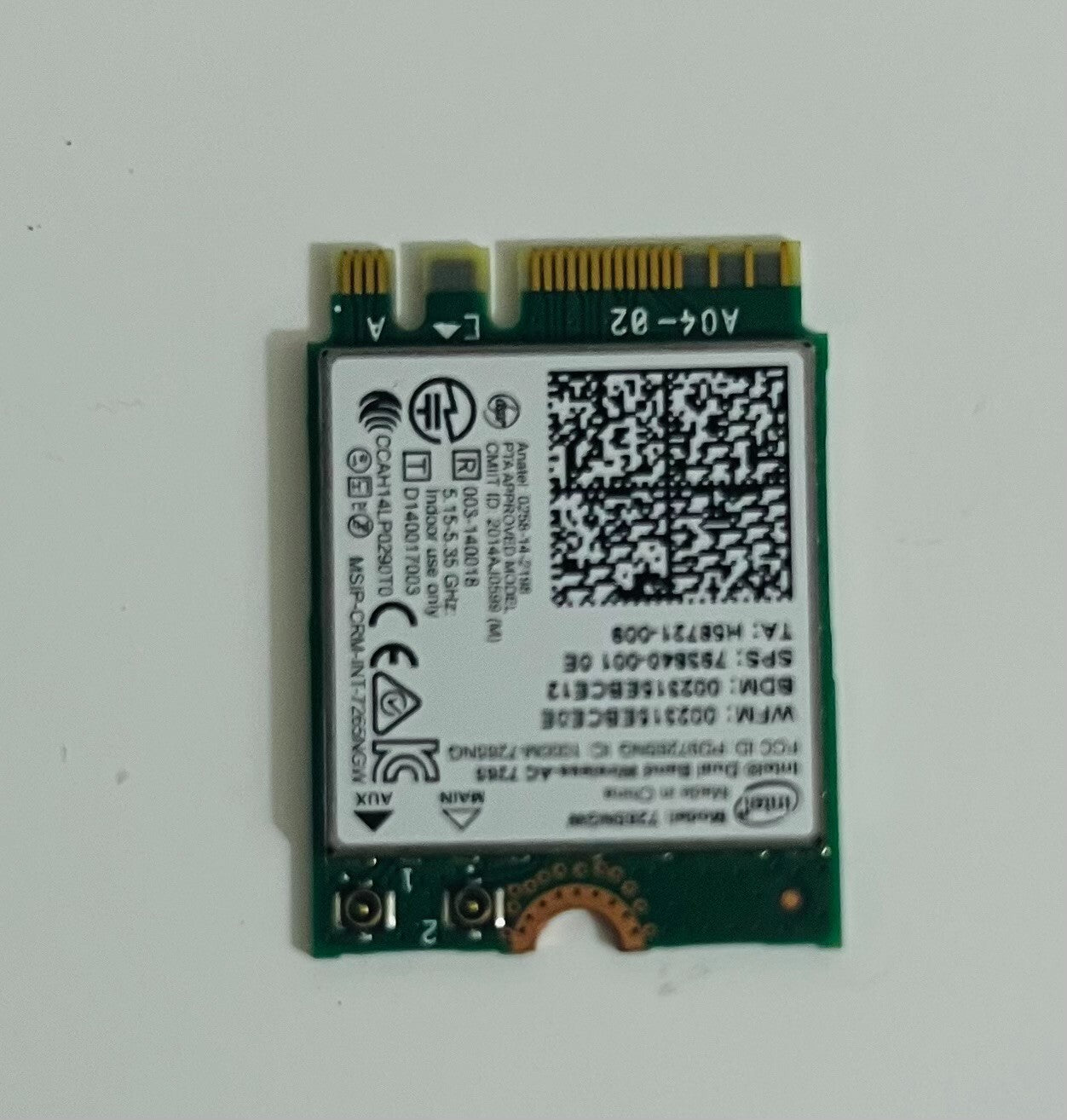 HP Stream  14-ax005na Intel 7265NGW Wifi Card