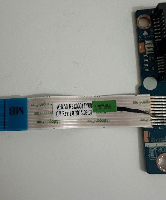 Genuine HP 15-ac110na HDD Connector Board With Ribbon/Flex cable LS-C706P AHL50