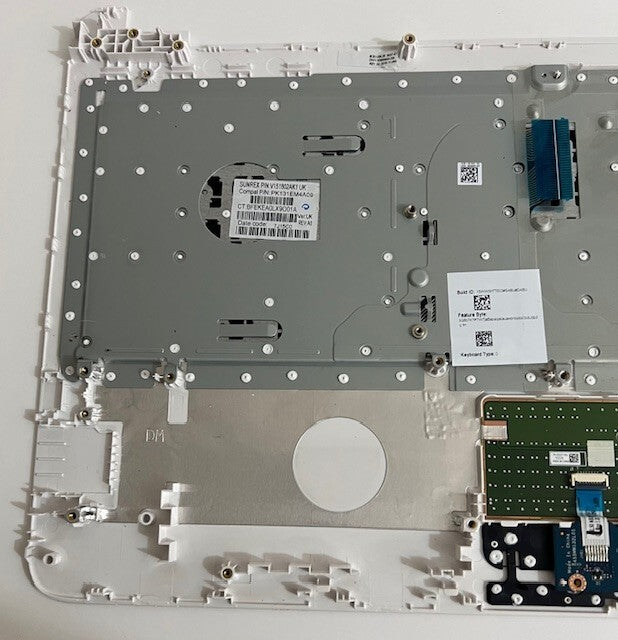 Genuine HP 15-ac110na Shell Palmrest Keyboard &Trackpad White