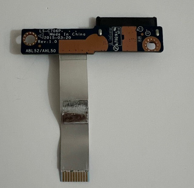 Genuine HP 15-ac110na HDD Connector Board With Ribbon/Flex cable LS-C706P AHL50