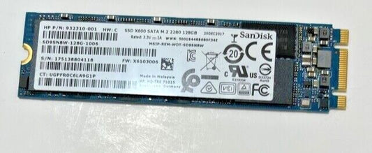 HP Pavilion X360 14-BA100na Sandisk X600 128GB M.2 2280 SD9N8W-128G-1006