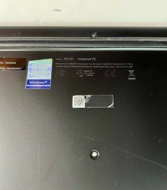Asus VivoBook 15  X512D  Bottom Base Housing Cover