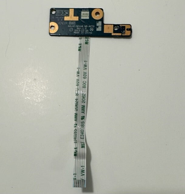 Genuine Lenovo Ideapad G50-30 Power Button Board + Cable NS-A273