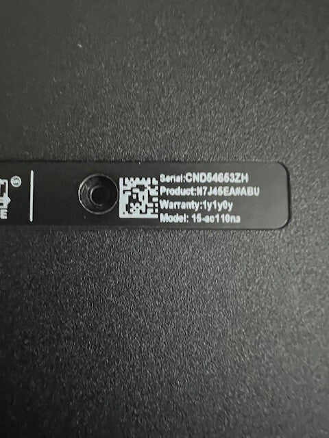 Genuine HP 15-ac110na Bottom Case Black