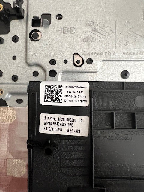 Genuine Dell Inspiron 14 3000 (3480)  Palmrest Assembly, Keyboard UK Layout