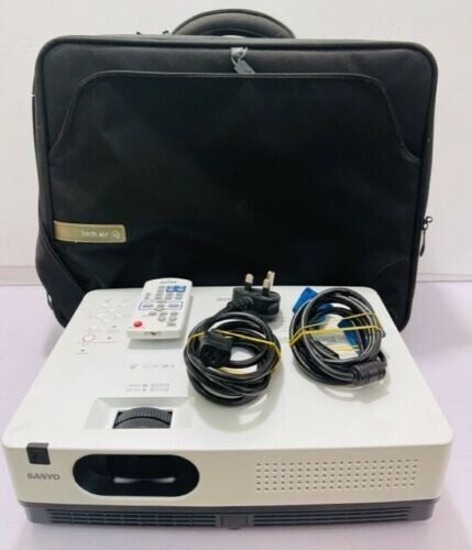 Sanyo PLC-XW200 LCD Projector 163 Lamp Hours, Comes with Remote & Airtech Bag