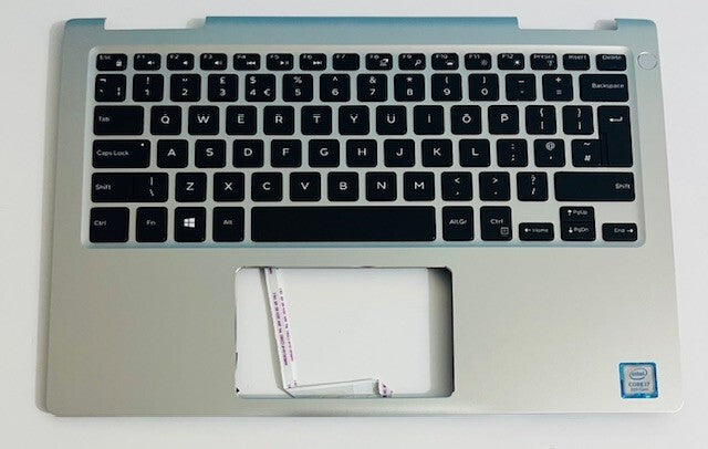 DELL Inspiron 13 7380 Palmrest keyboard Assembly With i7 Sticker