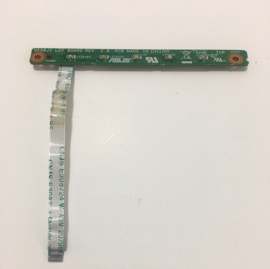Genuine Asus N550JV LED BOARD PCB  With Flex Cable 60NB00K0-LD1030