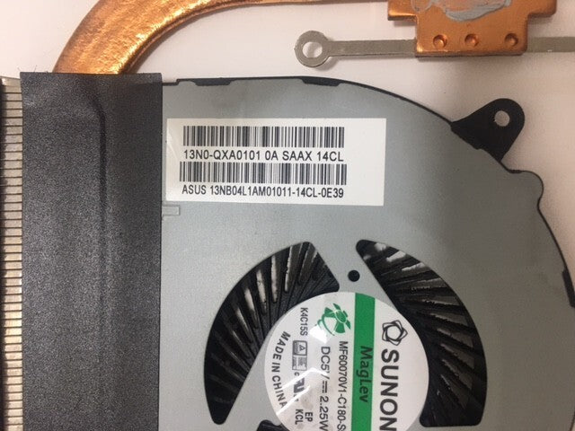 Asus N550J  HeatSink Cooling FAN 13NB04L1AM01011-14CL-0E39