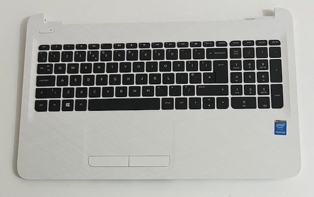 Genuine HP 15-ac110na Shell Palmrest Keyboard &Trackpad White