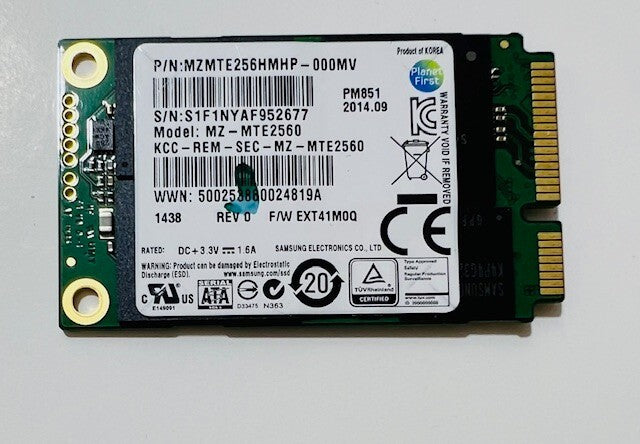Samsung 256 GB SSD  MZMTE256HMHP For Microsoft Surface Pro 3 With Win 11