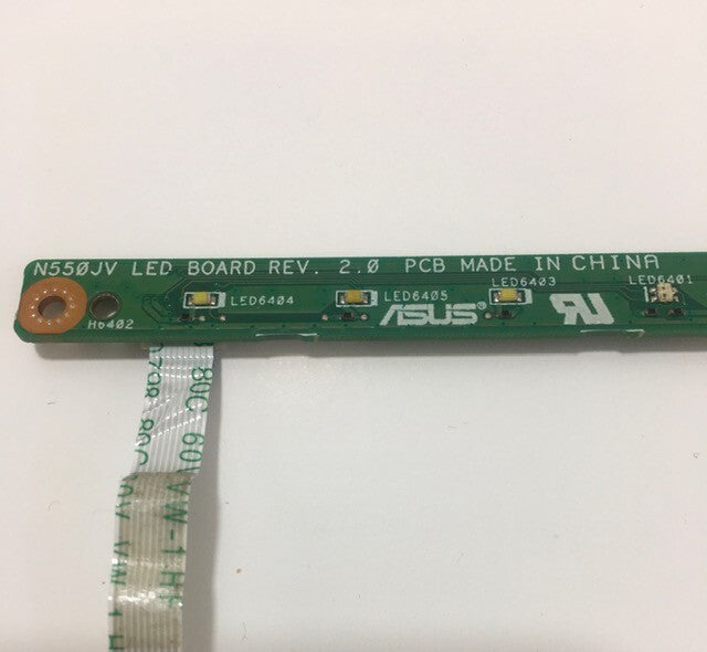 Genuine Asus N550JV LED BOARD PCB  With Flex Cable 60NB00K0-LD1030