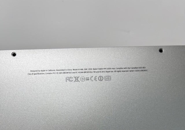 Genuine  MacBook Air A1466 13" Mid 2012 Lower Base Cover Bottom Case