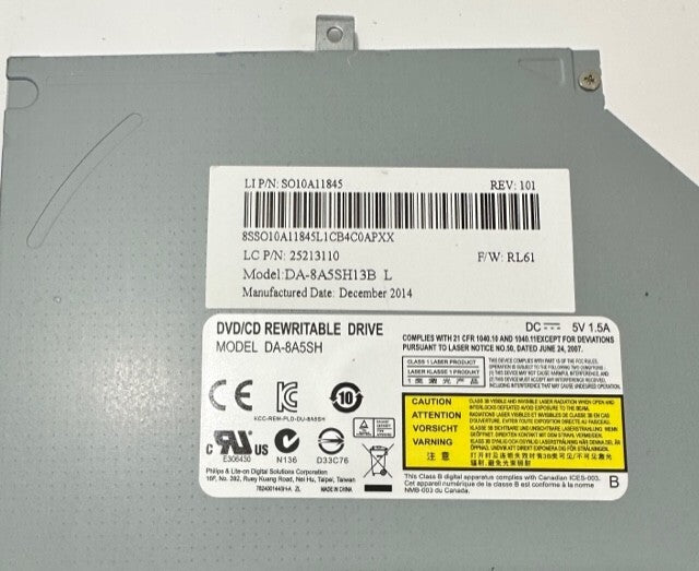 Genuine Lenovo Ideapad G50-30  DVD  Rewriteable Drive DA-8A5SH