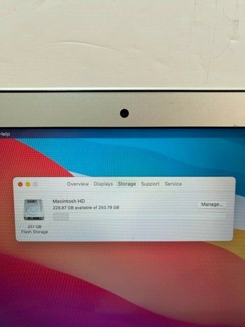 Apple MacBook Air 11" A1465  256GB SSD Early 2014 EMC 2631 with moacOS Big Sur