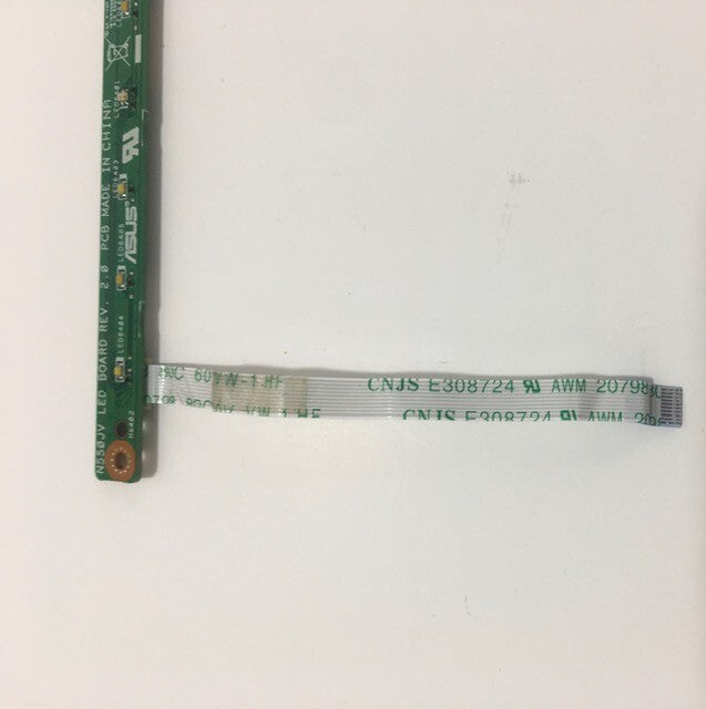 Genuine Asus N550JV LED BOARD PCB  With Flex Cable 60NB00K0-LD1030