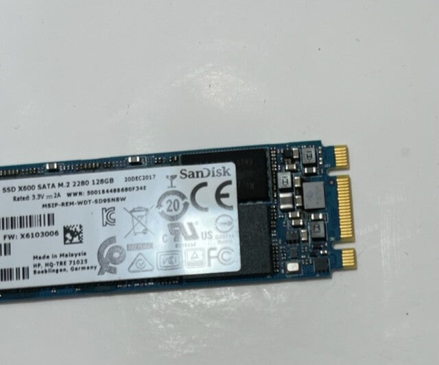 HP Pavilion X360 14-BA100na Sandisk X600 128GB M.2 2280 SD9N8W-128G-1006