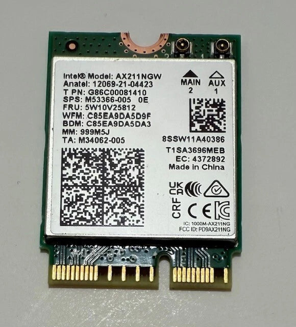 Genuine HP EliteBook X360 1040 G9 Laptop WiFi CARD AX211NGW (Used)