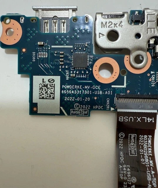Genuine HP EliteBook X360 1040 G9 Laptop USB C HDMI BOARD 6050A3317301-USB-A01