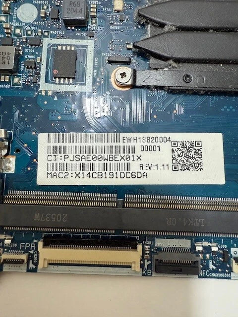 HP Zbook Firefly 15 G7 Motherboard Intel i5 vPro 10310U 1.70GHz 6050A3140901-MB (Used)